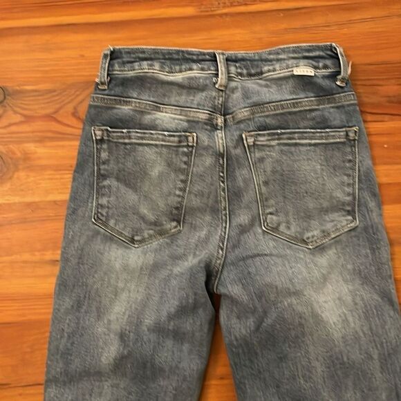 Risen Distressed Denim Blue Jeans Womens Size 3 / 26 - Picture 12 of 12